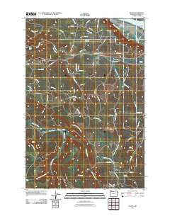 Delena Oregon Historical topographic map, 1:24000 scale, 7.5 X 7.5 Minute, Year 2011