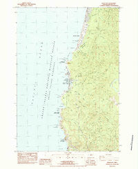 Depoe Bay Oregon Historical topographic map, 1:24000 scale, 7.5 X 7.5 Minute, Year 1984