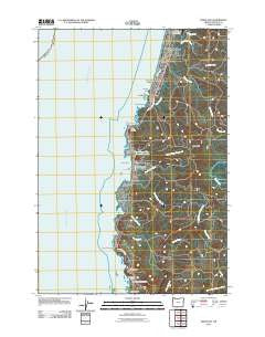 Depoe Bay Oregon Historical topographic map, 1:24000 scale, 7.5 X 7.5 Minute, Year 2011