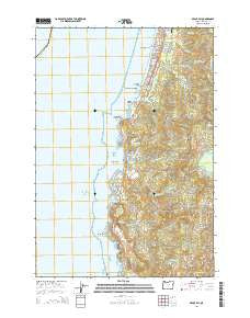 Depoe Bay Oregon Current topographic map, 1:24000 scale, 7.5 X 7.5 Minute, Year 2014