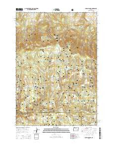 Derr Meadows Oregon Current topographic map, 1:24000 scale, 7.5 X 7.5 Minute, Year 2014