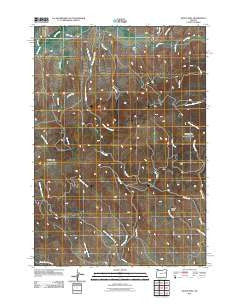 Devils Heel Oregon Historical topographic map, 1:24000 scale, 7.5 X 7.5 Minute, Year 2011