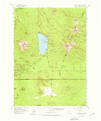 Diamond Lake Oregon Historical topographic map, 1:62500 scale, 15 X 15 Minute, Year 1956