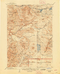 Diamond Lake Oregon Historical topographic map, 1:125000 scale, 30 X 30 Minute, Year 1917