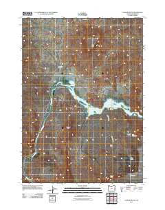 Diamond Butte Oregon Historical topographic map, 1:24000 scale, 7.5 X 7.5 Minute, Year 2011