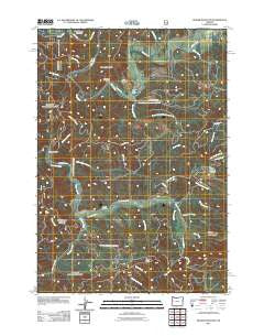 Digger Mountain Oregon Historical topographic map, 1:24000 scale, 7.5 X 7.5 Minute, Year 2011