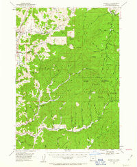 Dixonville Oregon Historical topographic map, 1:62500 scale, 15 X 15 Minute, Year 1954
