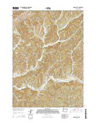 Dodson Butte Oregon Current topographic map, 1:24000 scale, 7.5 X 7.5 Minute, Year 2014