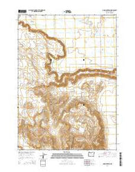 Dog Mountain Oregon Current topographic map, 1:24000 scale, 7.5 X 7.5 Minute, Year 2014