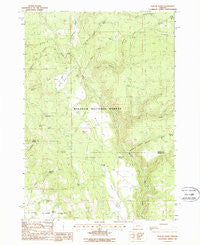 Dollar Basin Oregon Historical topographic map, 1:24000 scale, 7.5 X 7.5 Minute, Year 1988