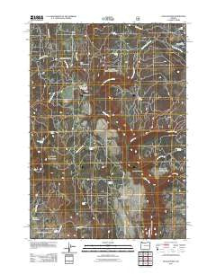 Dollar Basin Oregon Historical topographic map, 1:24000 scale, 7.5 X 7.5 Minute, Year 2011