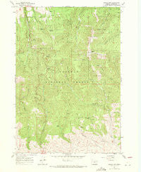 Dooley Mtn Oregon Historical topographic map, 1:24000 scale, 7.5 X 7.5 Minute, Year 1967