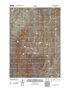 Double Mountain Oregon Historical topographic map, 1:24000 scale, 7.5 X 7.5 Minute, Year 2011