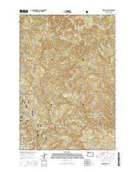 Dovre Peak Oregon Current topographic map, 1:24000 scale, 7.5 X 7.5 Minute, Year 2014