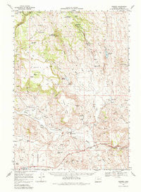 Drewsey Oregon Historical topographic map, 1:62500 scale, 15 X 15 Minute, Year 1968