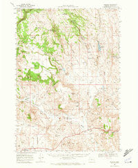 Drewsey Oregon Historical topographic map, 1:62500 scale, 15 X 15 Minute, Year 1968