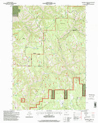 Drumhill Ridge Oregon Historical topographic map, 1:24000 scale, 7.5 X 7.5 Minute, Year 1995