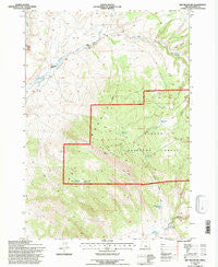 Dry Mountain Oregon Historical topographic map, 1:24000 scale, 7.5 X 7.5 Minute, Year 1992