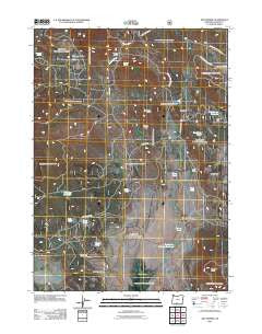 Dry Prairie Oregon Historical topographic map, 1:24000 scale, 7.5 X 7.5 Minute, Year 2011