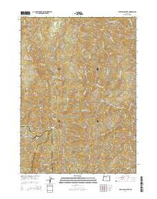 Dutchman Butte Oregon Current topographic map, 1:24000 scale, 7.5 X 7.5 Minute, Year 2014