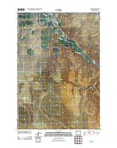 Echo Oregon Historical topographic map, 1:24000 scale, 7.5 X 7.5 Minute, Year 2011