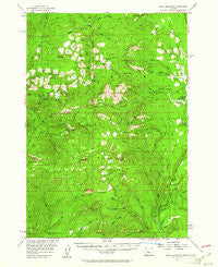 Echo Mountain Oregon Historical topographic map, 1:62500 scale, 15 X 15 Minute, Year 1955