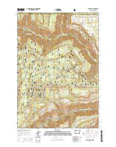 Eden Ridge Oregon Current topographic map, 1:24000 scale, 7.5 X 7.5 Minute, Year 2014