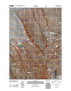 Egli Rim Oregon Historical topographic map, 1:24000 scale, 7.5 X 7.5 Minute, Year 2011