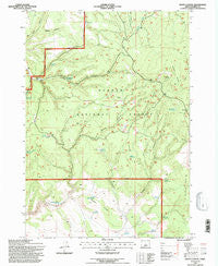 Egypt Canyon Oregon Historical topographic map, 1:24000 scale, 7.5 X 7.5 Minute, Year 1992