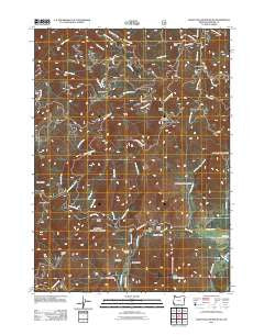 Eight Dollar Mountain Oregon Historical topographic map, 1:24000 scale, 7.5 X 7.5 Minute, Year 2011