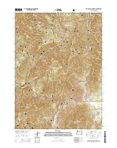 Eight Dollar Mountain Oregon Current topographic map, 1:24000 scale, 7.5 X 7.5 Minute, Year 2014