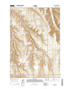 Eightmile Oregon Current topographic map, 1:24000 scale, 7.5 X 7.5 Minute, Year 2014