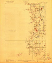 Elmira Oregon Historical topographic map, 1:62500 scale, 15 X 15 Minute, Year 1922