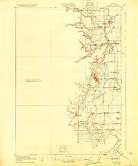 Elmira Oregon Historical topographic map, 1:62500 scale, 15 X 15 Minute, Year 1922