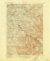Estacada Oregon Historical topographic map, 1:125000 scale, 30 X 30 Minute, Year 1916