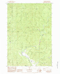 Euchre Mtn Oregon Historical topographic map, 1:24000 scale, 7.5 X 7.5 Minute, Year 1984