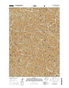 Fairview Peak Oregon Current topographic map, 1:24000 scale, 7.5 X 7.5 Minute, Year 2014