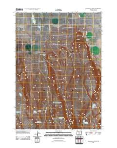Fandango Canyon Oregon Historical topographic map, 1:24000 scale, 7.5 X 7.5 Minute, Year 2011