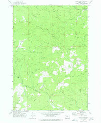 Fanno Ridge Oregon Historical topographic map, 1:24000 scale, 7.5 X 7.5 Minute, Year 1974