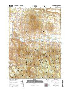 Ferguson Mountain Oregon Current topographic map, 1:24000 scale, 7.5 X 7.5 Minute, Year 2014