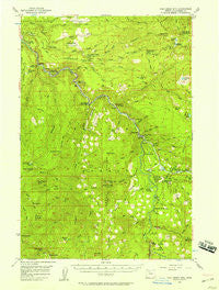 Fish Creek Mtn Oregon Historical topographic map, 1:62500 scale, 15 X 15 Minute, Year 1956