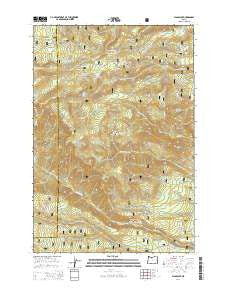 Flag Point Oregon Current topographic map, 1:24000 scale, 7.5 X 7.5 Minute, Year 2014