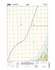 Floras Lake Oregon Current topographic map, 1:24000 scale, 7.5 X 7.5 Minute, Year 2014