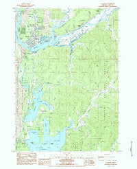 Florence Oregon Historical topographic map, 1:24000 scale, 7.5 X 7.5 Minute, Year 1984