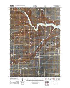 Fly Creek Oregon Historical topographic map, 1:24000 scale, 7.5 X 7.5 Minute, Year 2011