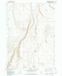 Flybee Lake Oregon Historical topographic map, 1:24000 scale, 7.5 X 7.5 Minute, Year 1980