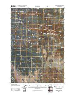 Foreman Point Oregon Historical topographic map, 1:24000 scale, 7.5 X 7.5 Minute, Year 2011
