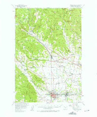 Forest Grove Oregon Historical topographic map, 1:62500 scale, 15 X 15 Minute, Year 1956