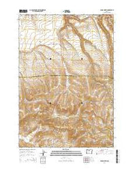 Fossil North Oregon Current topographic map, 1:24000 scale, 7.5 X 7.5 Minute, Year 2014