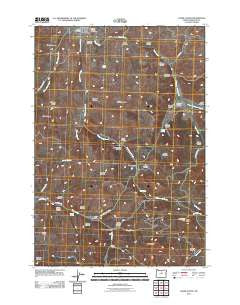 Fossil South Oregon Historical topographic map, 1:24000 scale, 7.5 X 7.5 Minute, Year 2011